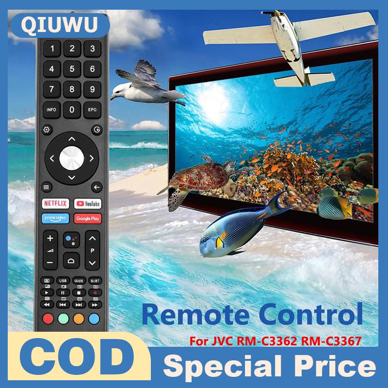 QIUWU Điều khiển từ xa Tương thích cho JVC RM-C3362 RM-C3367 RM-C3407 LT-32N3115A LT-40 n5115 LCD TV