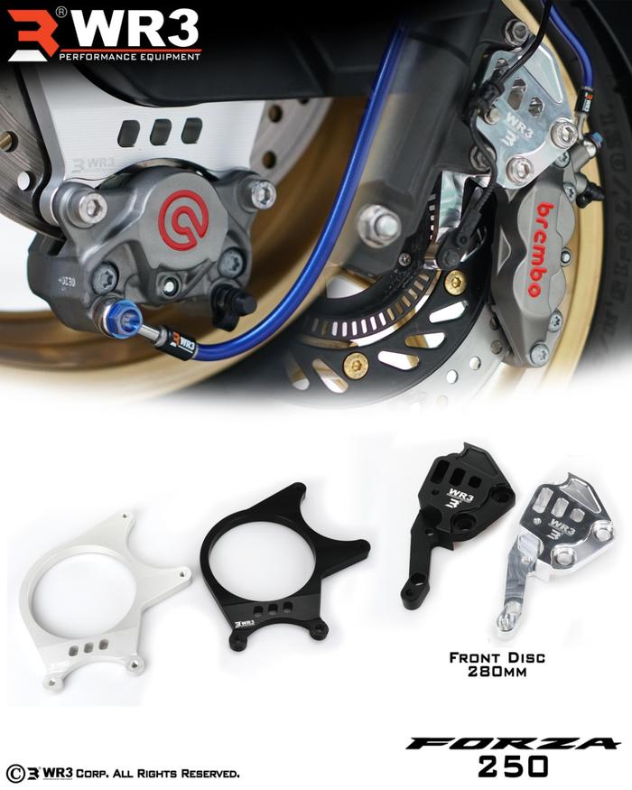 Rear Wr3 Caliper Bracket for Brembo 2P1P Forza 250 Harga 1,551,000 rupiah*Gratis Ongkir