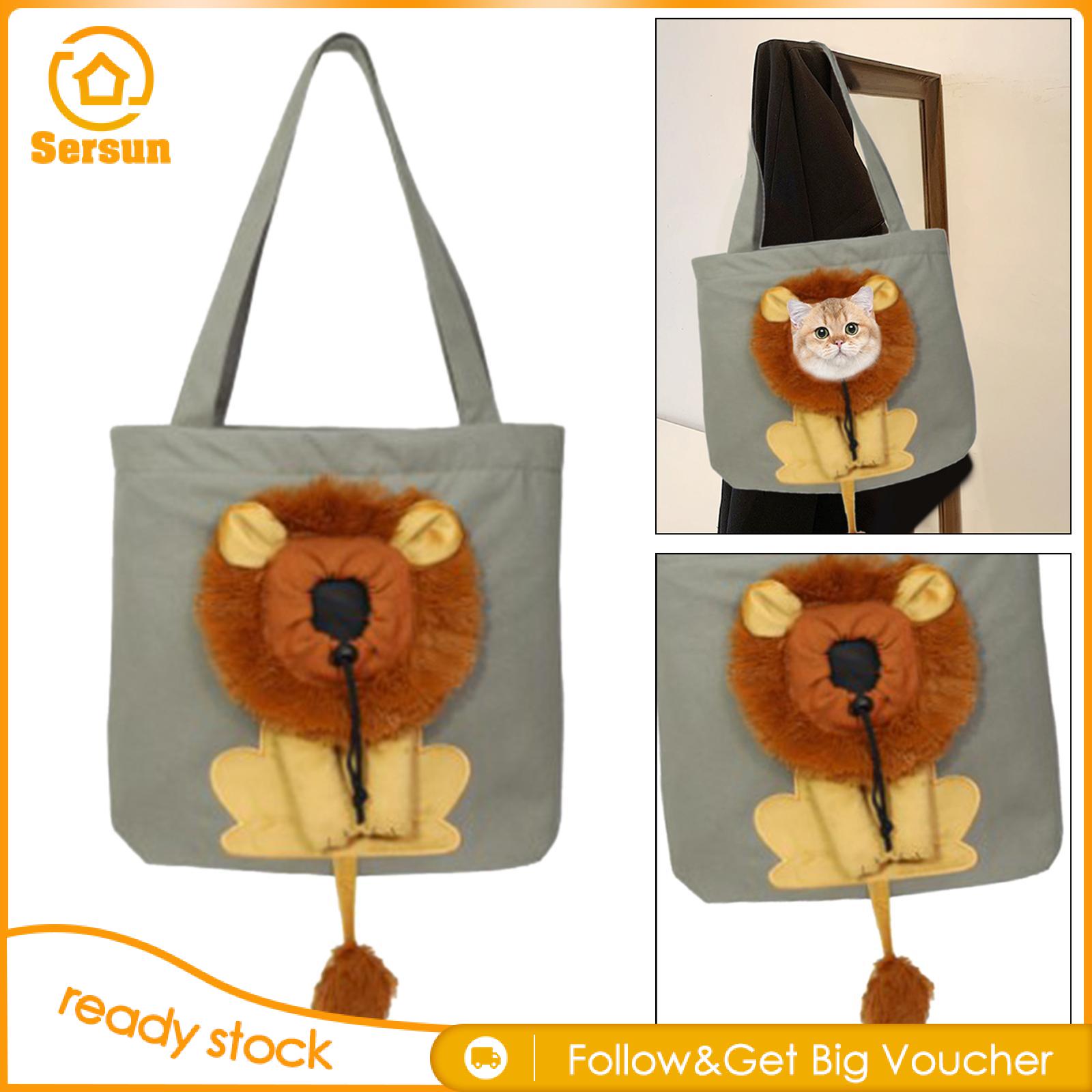 Sersun Pet Carrier Travel Transport Bag Cat Carrier Bag for Traveling Small Animals