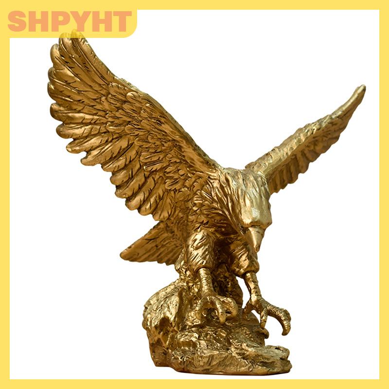 SHPYHT ของสะสมรูปปั้นนกอินทรีสีทองรูปสัตว์ของตกแต่งบ้าน ราคา 199 บาท*ส่งฟรี