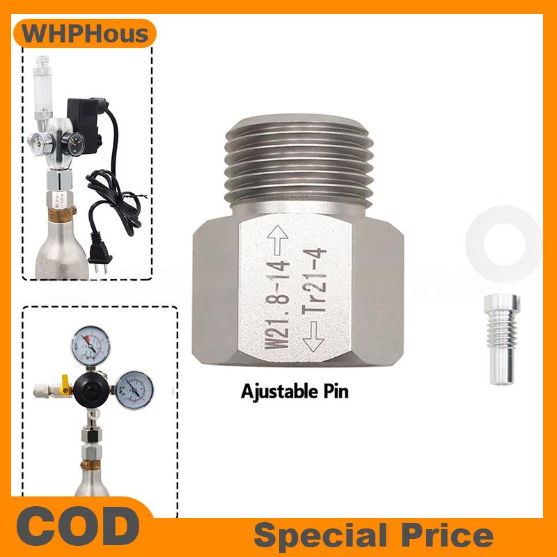 Store WHPHous 1 Bộ TR21-4 để W21.8-14 chuyển đổi Bộ chuyển đổi CO2 xi lanh Nước Soda Phụ kiện cho cá cảnh Homebrew bia corny keg CO2 bộ phận