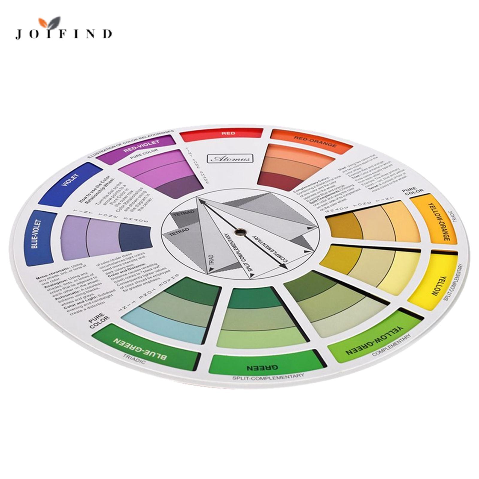 Homyl กระดานคู่มือการจับคู่สีวิเศษการผสมสีการเลือกล้อ