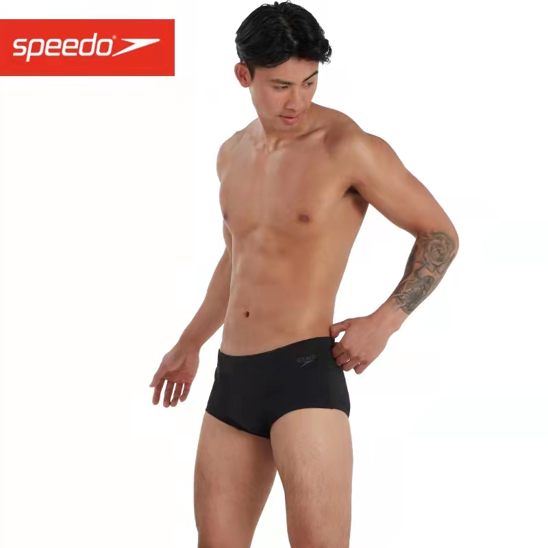 Speedo/Speedo Men's Triangle Swimming Pants Professional Training Fitness Anti Chlorine Quick Drying Comfortable Slimming Swimsuit ราคา 1,302 บาท*ส่งฟรี