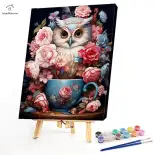Sơn bằng số Kit trên vải tự làm dầu nghệ thuật con gà trống nhà trang trí tường 40x50cm