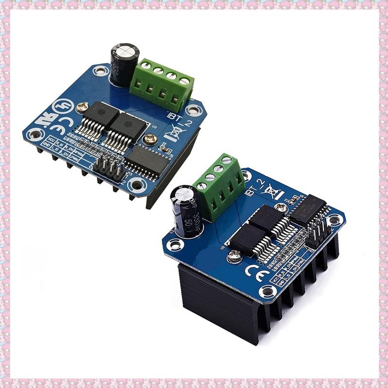 (MHKP) 2Pcs BTS7960 43A High Power Motor Driver Module Smart Car Driver Module for Current Limit