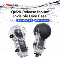aMagisn Insta360 X5 Dive Case Invisible Waterproof Housing Protective Shell for Underwater Filming Diving Snorkeling and 360 Video Capture PF16