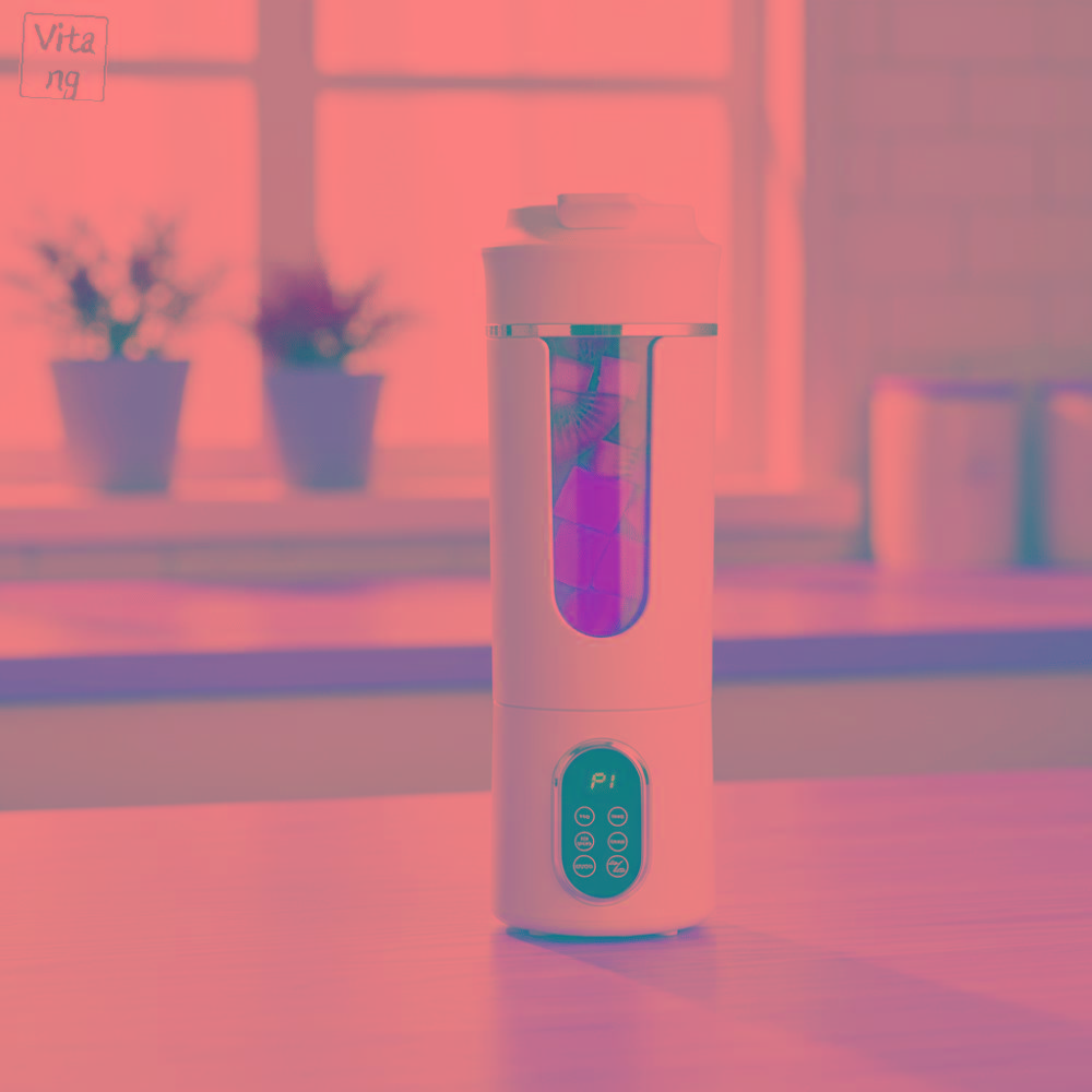 VITANG Dung tích 530ML Máy xay sinh tố cầm tay Máy trộn mini 12 lưỡi dao Máy xay sinh tố mini Đa chức năng Sạc USB Máy ép trái cây Du lịch