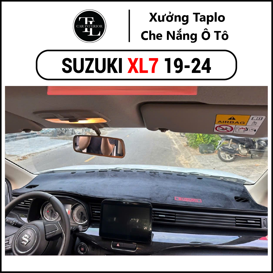 Suzuki Xl7 2021 - 2026 Car Dashboard Mats, Carbon Leather, Sheepskin Velvet with Thick 3-Layer Anti-Slip Base, 12-Month Warranty Giá 464,100 Đồng*Miễn phí vận chuyển