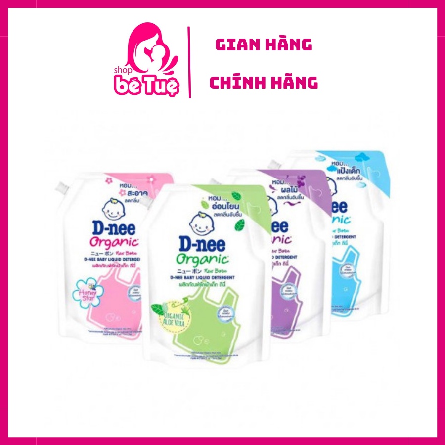 Nước giặt xả Dnee túi Thái 1400ml hàng nội địa siêu thơm  -  Dnee newborn 2in1 chuẩn Thái Lan