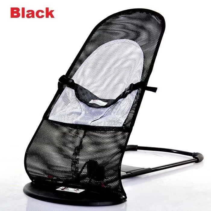 Foldable Baby Bouncer Baby Balance Chair Rocker Bouncer Recliner Sleeping Breathable Net Buai Lantai