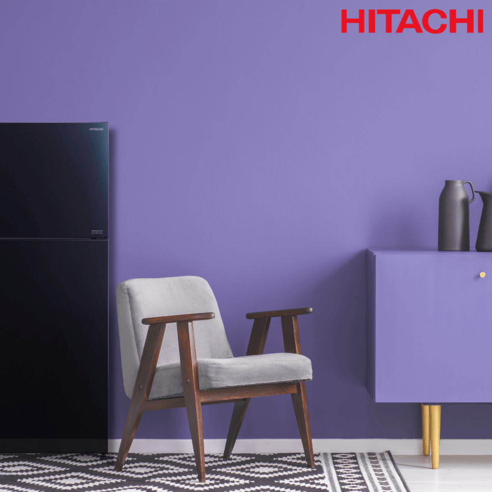 Happy-Shoping HITACHI ตู้เย็น 2 ประตู 14.4 คิว R-VGX400PF-1 GBK สีกระจกดำ แบรนด์แท้ ราคา 22,477 บาท*ส่งฟรี
