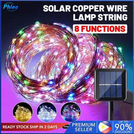 Solar LED Fairy Lights - Waterproof Outdoor String Lights