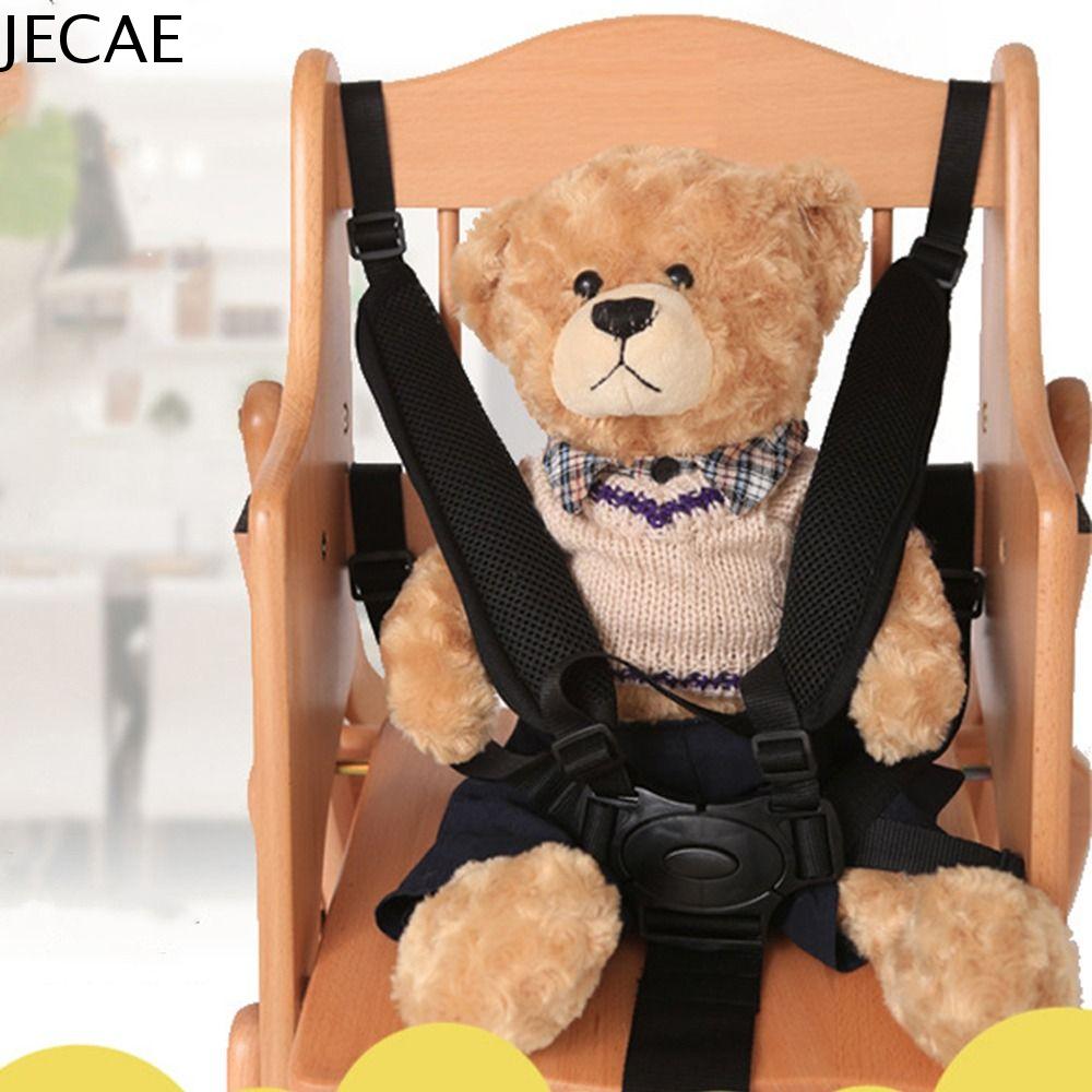 JECAE Mẹ Món Quà Bảo vệ Nút màu đỏ Adjustbale Dây Đeo Không-trượt Khóa Trẻ em Ăn Uống Ghế 5 điểm Khai Thác An Toàn Vành Đai Trẻ em Pram Seat Belt Xe Đẩy Em bé Vành Đai An Toàn Pushchair Dây Đeo Nịt