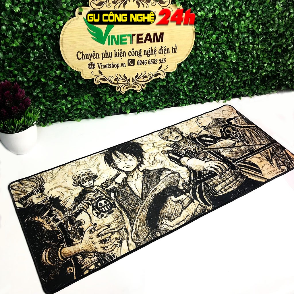 Lót Chuột Cỡ Lớn Dành Cho Game Thủ 70X30 Cm Mẫu Luffy Không Màu/lót chuột PUBG