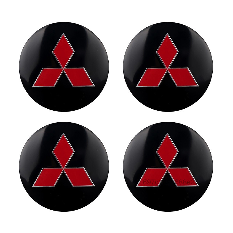 ฝาครอบดุมล้อรถ 4 ชิ้น - สติกเกอร์ขอบสไตล์ Mitsubishi ราคา 73 บาท*ส่งฟรี