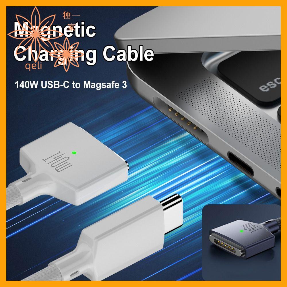 Qeli Pd 140W Cáp sạc nhanh Ic Đèn Led Dây Sạc Chuyên Nghiệp 2M Chiều Dài Dòng Chuyển Đổi Cho Macbook Air/Pro A2442 A2485 A2681 Máy Tính Xách Tay
