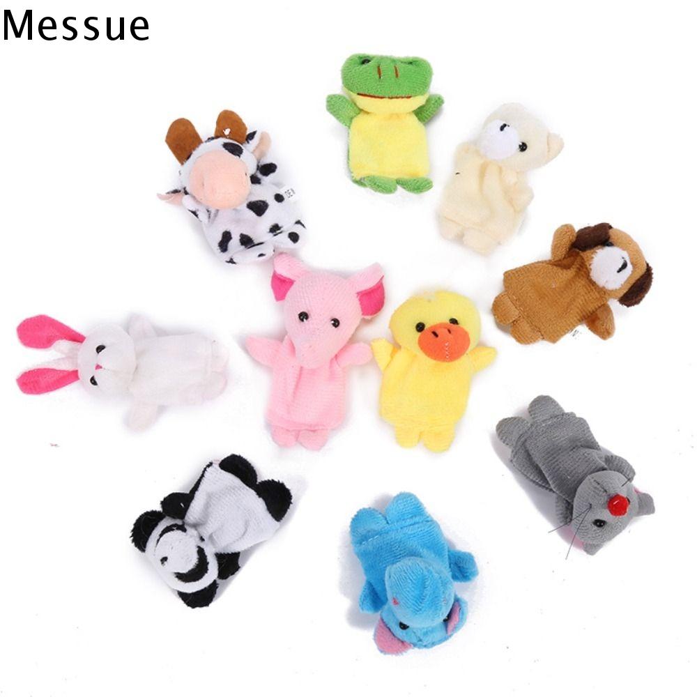 MESSUE Đồ chơi giáo dục Rối tay động vật Mini Động vật biển An toàn Rối tay sinh vật biển Cung Hoàng Đạo Đầy màu sắc Bộ đồ chơi con rối ngón tay búp bê Trẻ em