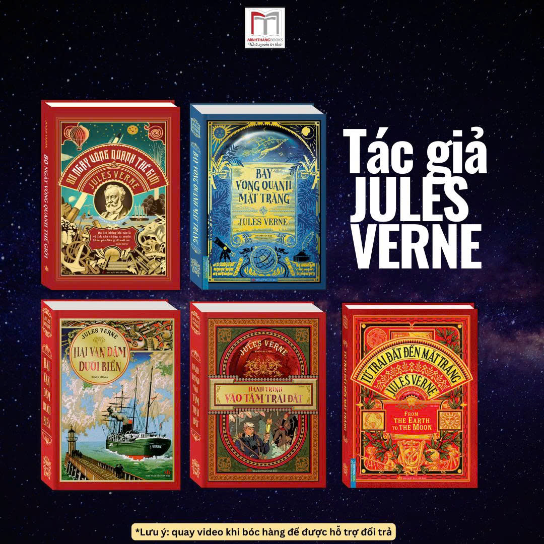 Tuyển tập sách tác giả Jules Verne (bìa cứng)