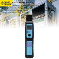 Smart Sensor Optical Power Meter Concealed LED Light Accurate 850nm To 1650nm Fiber Optic Identifier for Repair Maintenance