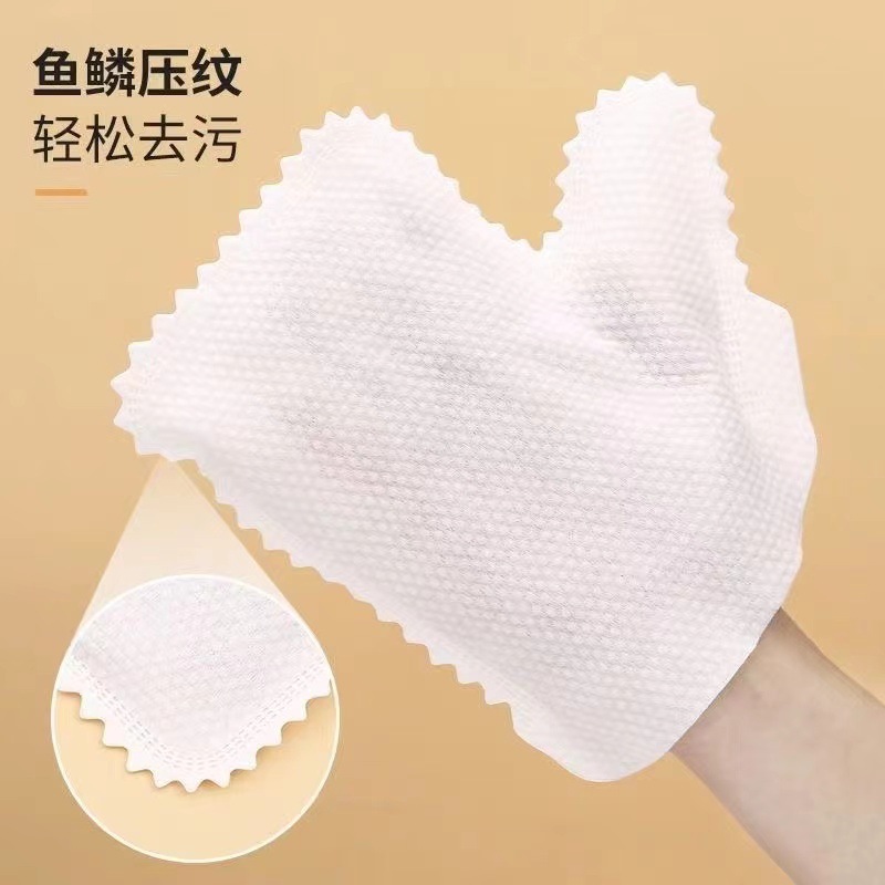 Hộ gia đình nhà bếp làm sạch bụi găng tay mới dày đa chức năng làm sạch Rag không dùng một lần làm sạch Rag lười biếng găng tay