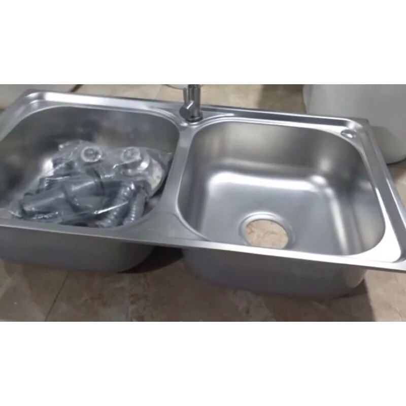 Chậu Rửa bát 304 + bộ xả - chậu rửa bát giá Rẻ các loại