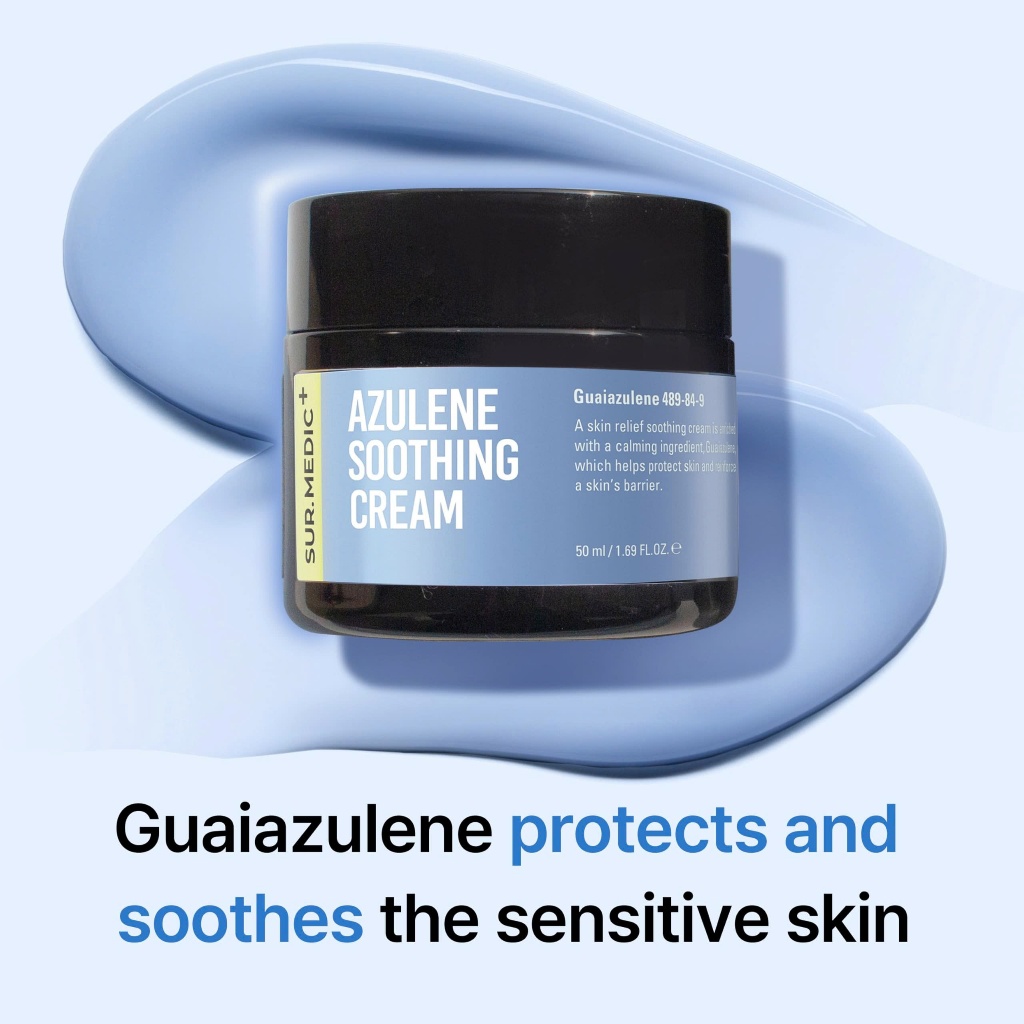 Kem dưỡng SUR.MEDIC+ Azulene Soothing Cream 50ml - ✔ Giảm tình trạng mất nước, giúp da luôn ẩm mịn ✔ Cân bằng độ ẩm, hỗ trợ da khỏe mạnh hơn mỗi ngày ✔ Nuôi dưỡng làn da tươi tắn, mịn màng và đàn hồi hơn