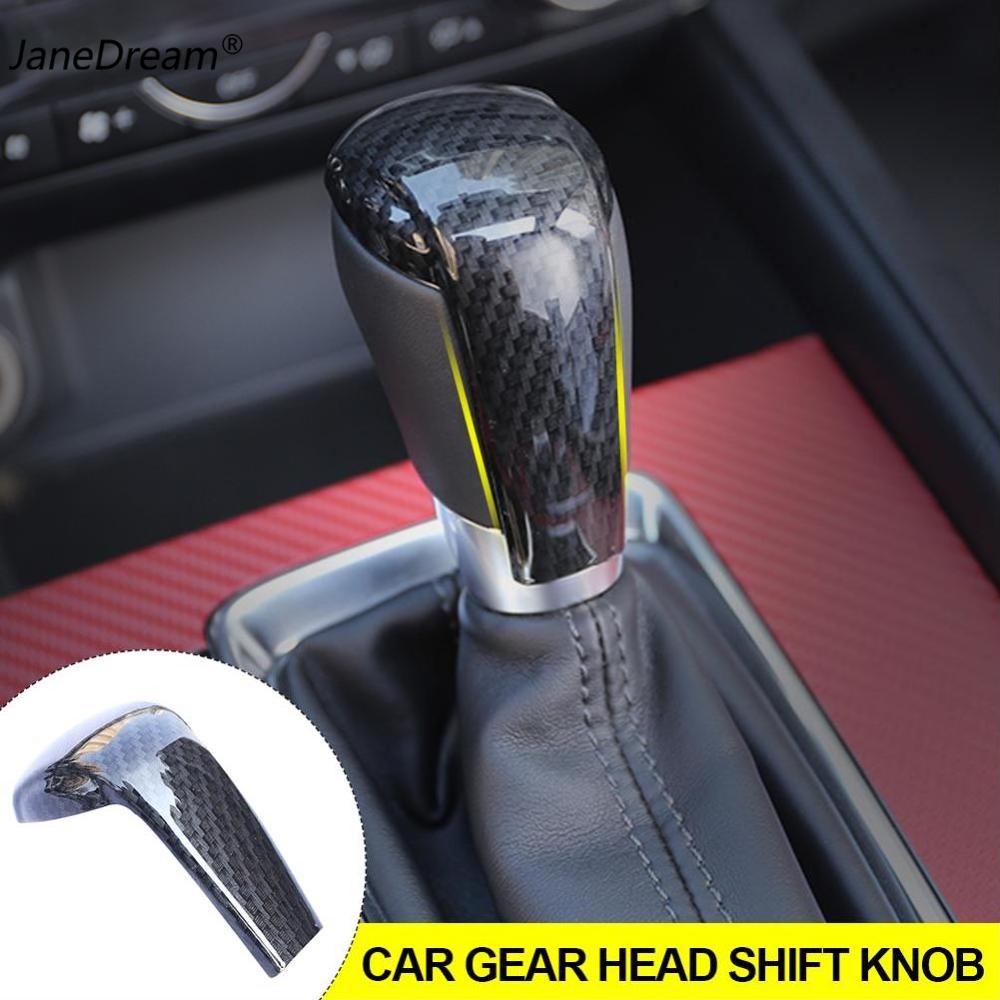 JaneDream Car Gear Head Shift Knob Handle Cover Trim Sticker For Mazda CX4