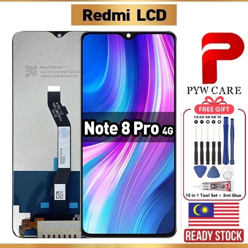 Xiaomi Redmi Note 8 Pro - LCD Display Complete no Frame - Zwart | B.V