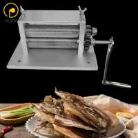 Perfk Dried Squid Embossing Machine Kitchen Tool Multifunctional Manual Embossing Rolling Machine for Cookies Dough Pastry Dried Squid