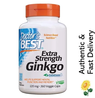 [SG] Doctor Best Extra Strength Ginkgo 120 mg, 360 Capsules [Brain and Memory]