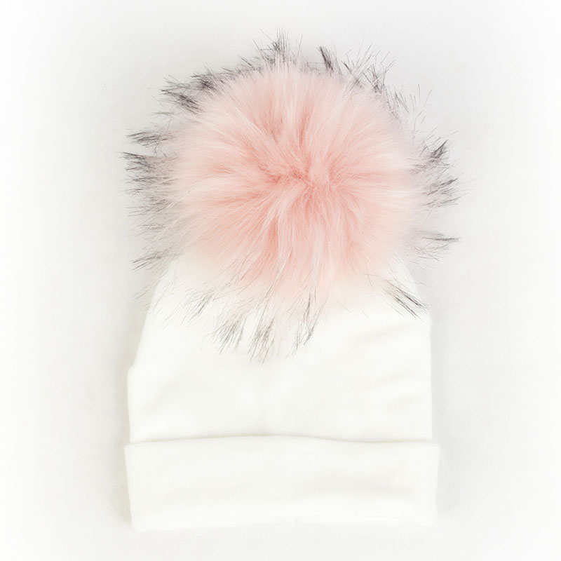 Nbhgy geebro mùa đông warme chế độ niedlichen bé mädchen jungen Samt Beanie hüte Ins solide Weichen diken flanell Babys Kinder giả pelz Pom Pom Túp lều mkjiu