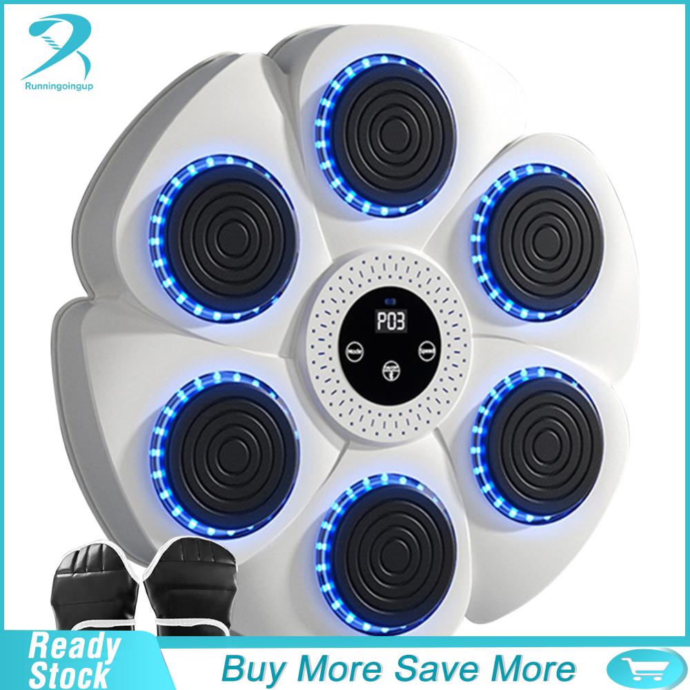 【New Arrival】Music Boxing Machine Music Boxing Puncher Adjustable Smart Bluetooth-Compatible Boxing Machine RGB Light for Kids Adults ราคา 2,378 บาท*ส่งฟรี