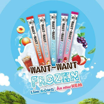 10 cây kem đá Want Want mix 5 vị - Ăn vặt tuổi thơ - Bòn bon tuổi thơ