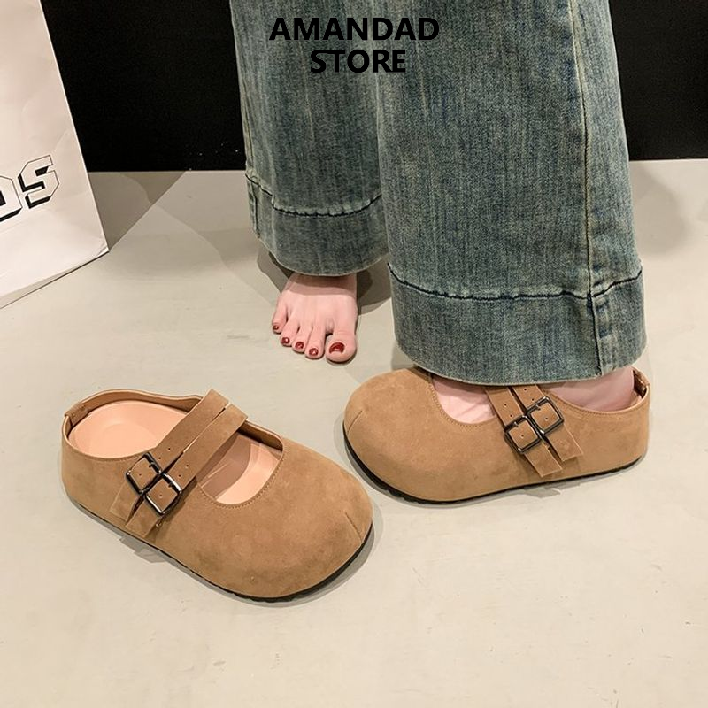 QiaoYiLuo Women's Spring Mary Jane Shoes with Buckle Strap and Rubber Sole ราคา 434 บาท*ส่งฟรี