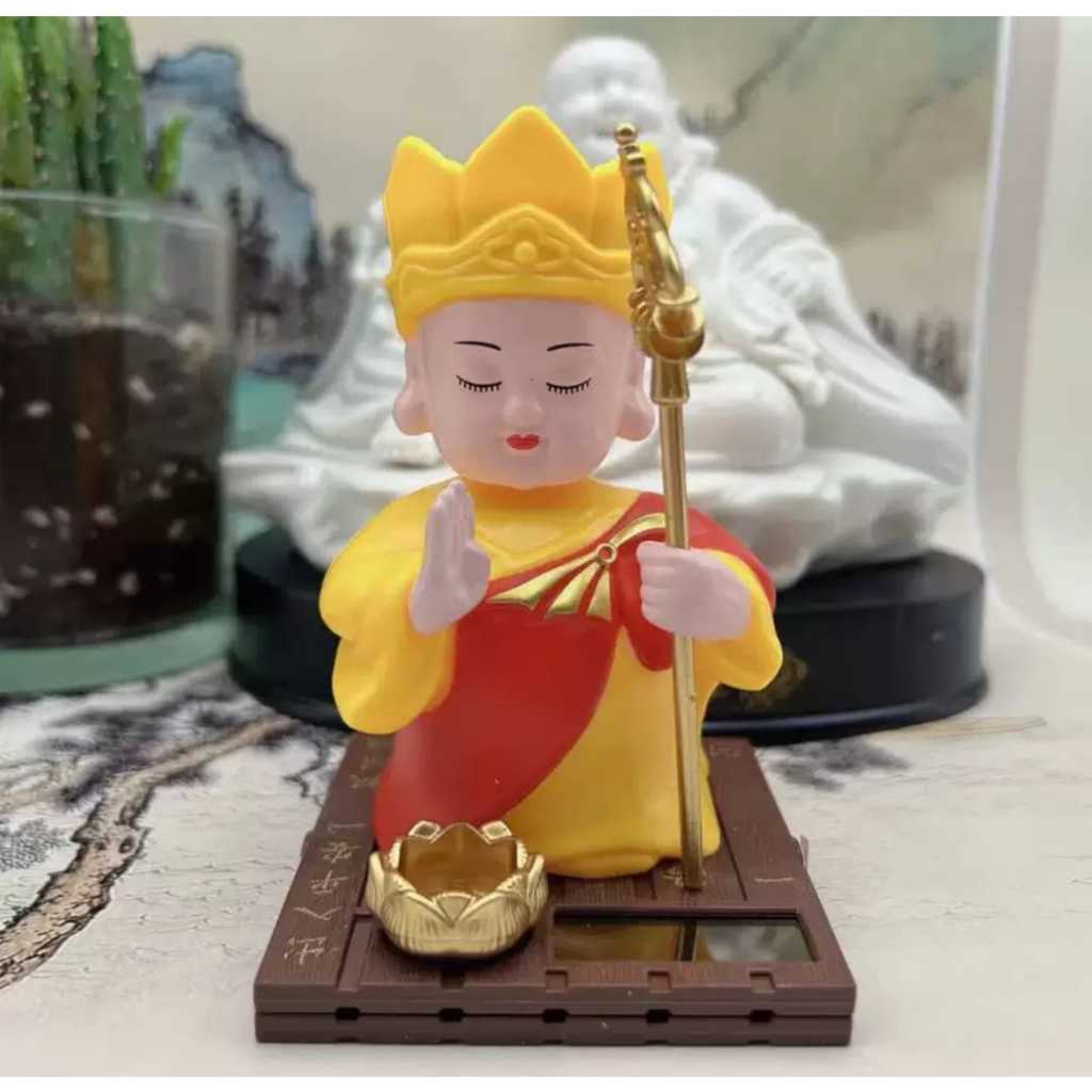 Pajangan Patung Hadiah Kado Hiasan Biksu Monk Buddha Altar Doa Sembahyang Sembayang Meditasi