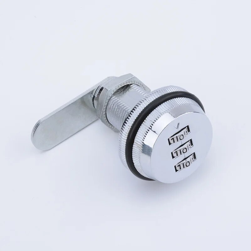 【Worth-Buy☊】 Khóa an toàn khóa kết hợp crom đánh bóng-Hợp kim kẽm mã hóa mật khẩu Thùng thư Tủ Đựng thay đồ