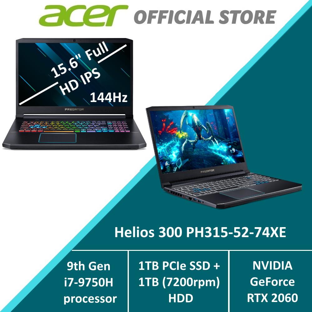 Predator Helios 300 PH315-52-74XE NEW Gaming Laptop with RTX 2060 Graphics