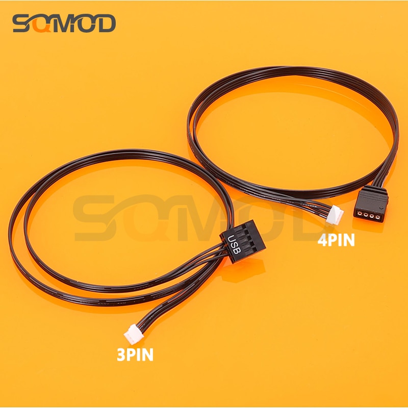 Wraith prism led rgb cpu cooling fan 4-pin usb 3-pin to amd ryzen 7 rgb synchronization cable