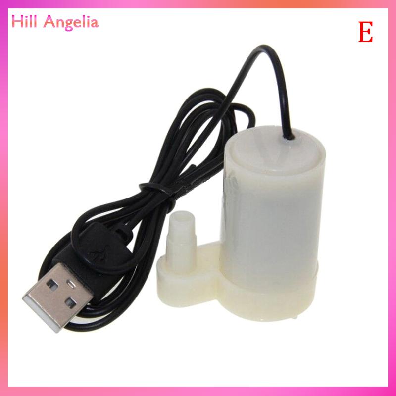 [Hill Angelia] Máy bơm nước mini chìm siêu nhỏ USB cho bể cá động cơ DC đài phun nước hồ cá - 7