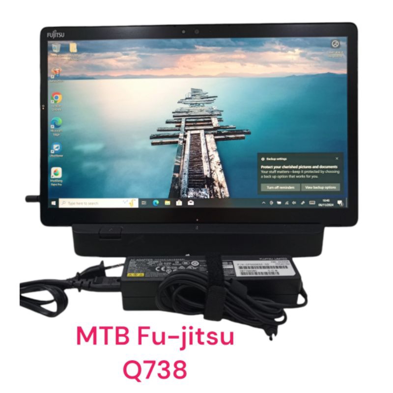 Máy tính bảng màn hình lớn Fujitsu arrows tap Q738. i5 7300u.ram 4.ssd 128g.pin yếu dùng dưới 30p