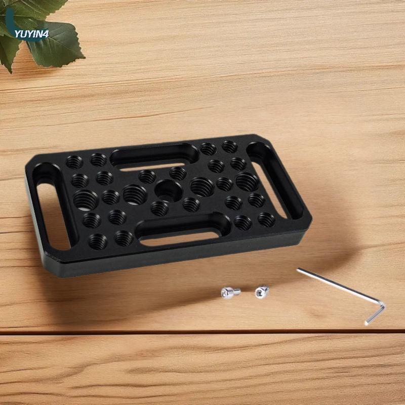 YUYIN4 Chuyển đổi pho mát Tấm máy ảnh tấm cho railblocks dovetails ngắn que cho máy ảnh lồng Giàn Khoan Mở Rộng Gắn