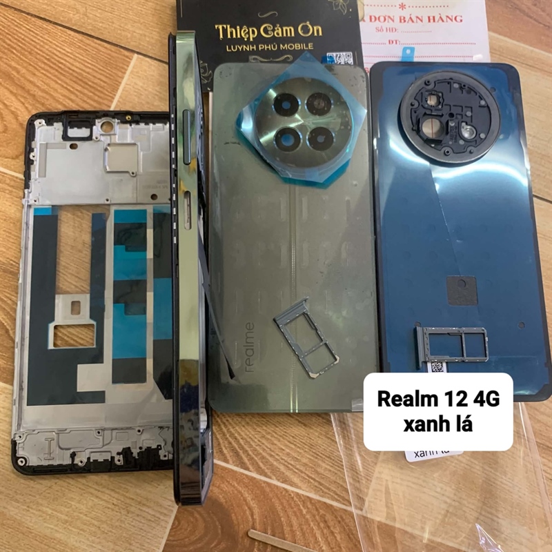 Vỏ realme 12 4G có khay sim khung sườn