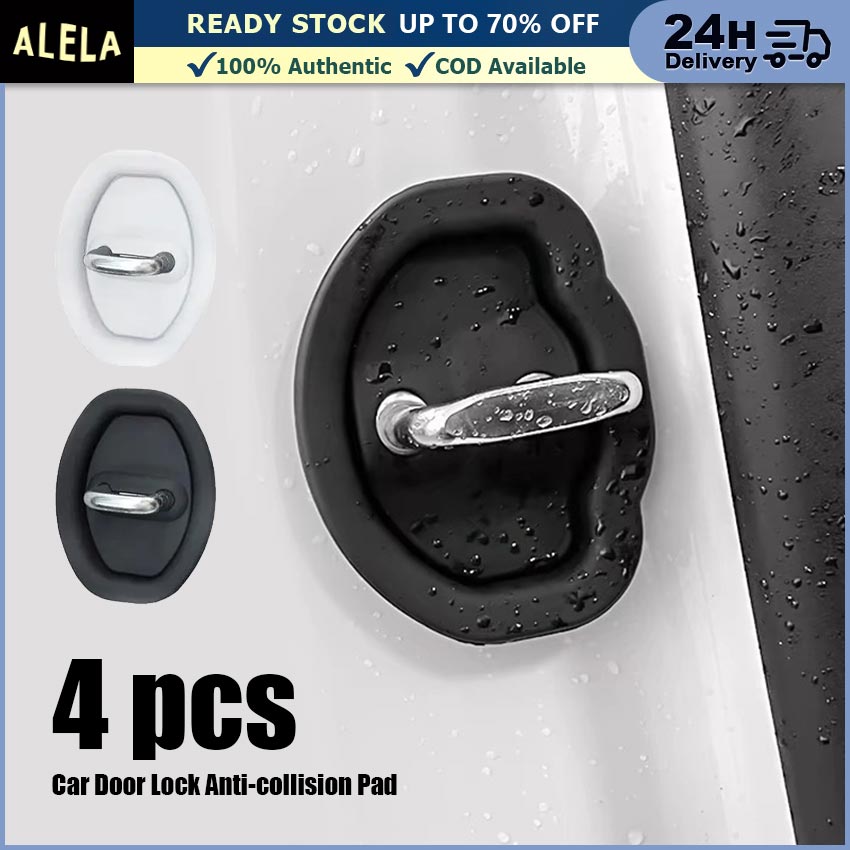 【READY STOCK】4pcs/set Cover Kunci Pintu Mobil Bahan Stainless Steel Cover Pelindung Kunci Pintu Mobil Universal Untuk for Toyota TRD Honda Mitsubishi Suzuki All Series Harga 15,000 rupiah*Gratis Ongkir