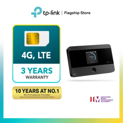TP-LINK M7350 150 Mbps 3G/4G LTE Mobile Travel WiFi Router/MiFi/Hotspot (with Sim Slot, up to 10 Devices & 8 Hrs)