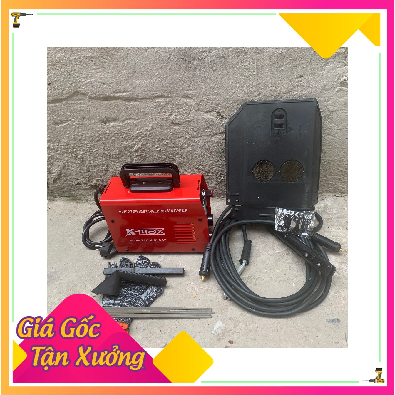  Máy Hàn Điện Tử Chính Hãng K-MAX 250A Bảo Hành 12 Tháng Dòng Máy Mini Chuyên Sài Gia Đình Hàn que 1.6-3.2ly 