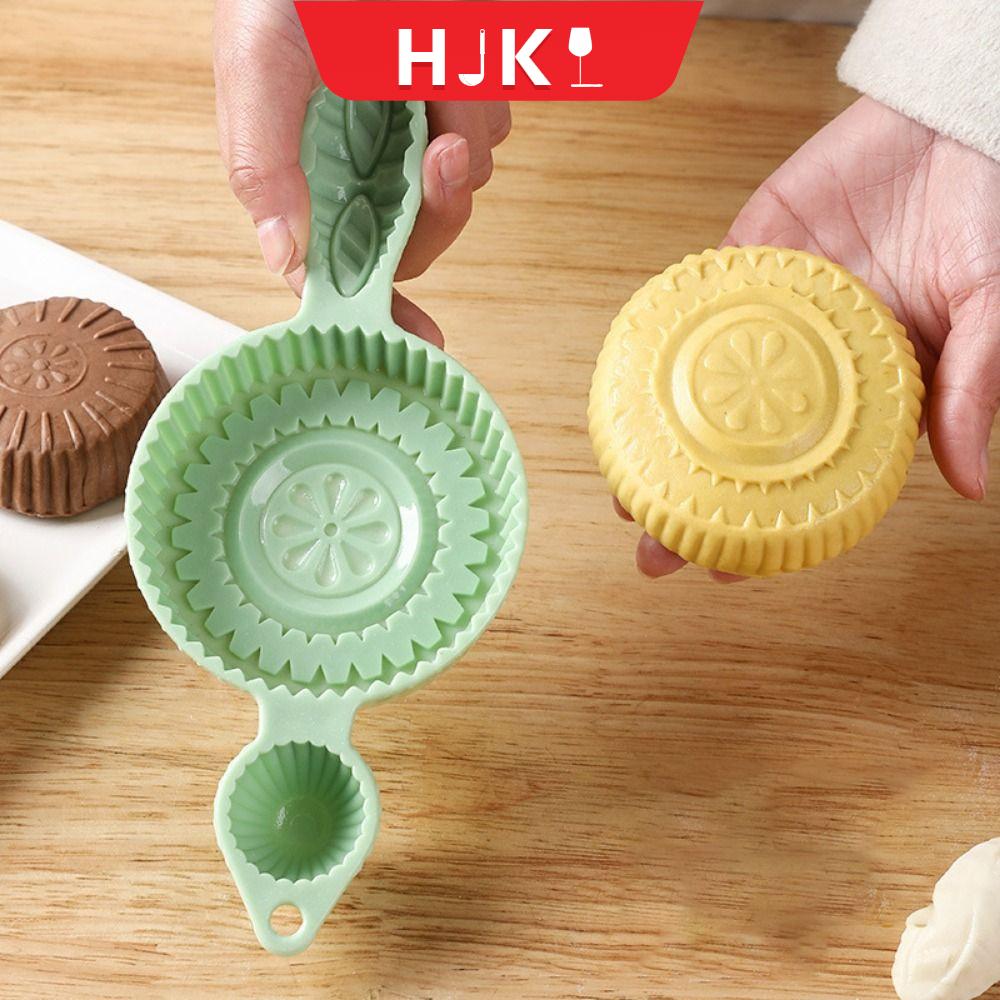 HJKL Bấm tay Khuôn bánh trung thu Hộ gia đình Tự làm Khuôn maamoul Đa chức năng Không dính Khuôn bánh quy bánh quy Cho kẹo sô cô la