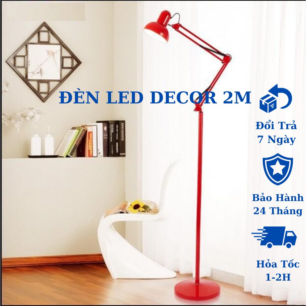 Đèn cây đứng PIXAR cao 2m decor phòng ngủ phòng khách, đọc sách, bóng LED chống cận chính hãng bảo hành 3 năm