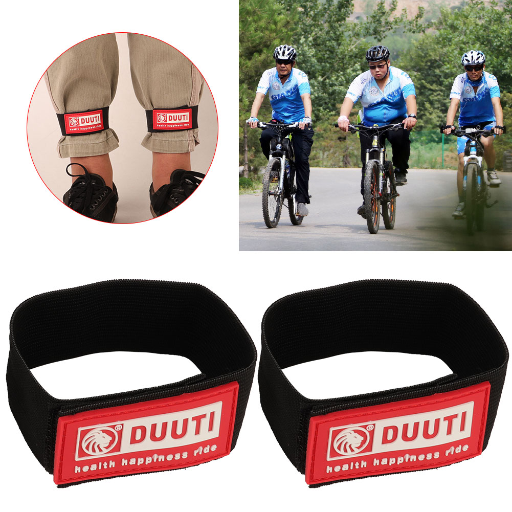 Vbestlife DUUTI 2pcs Elastic Bicycle Puttee Safety Belt Bike Leg Bands