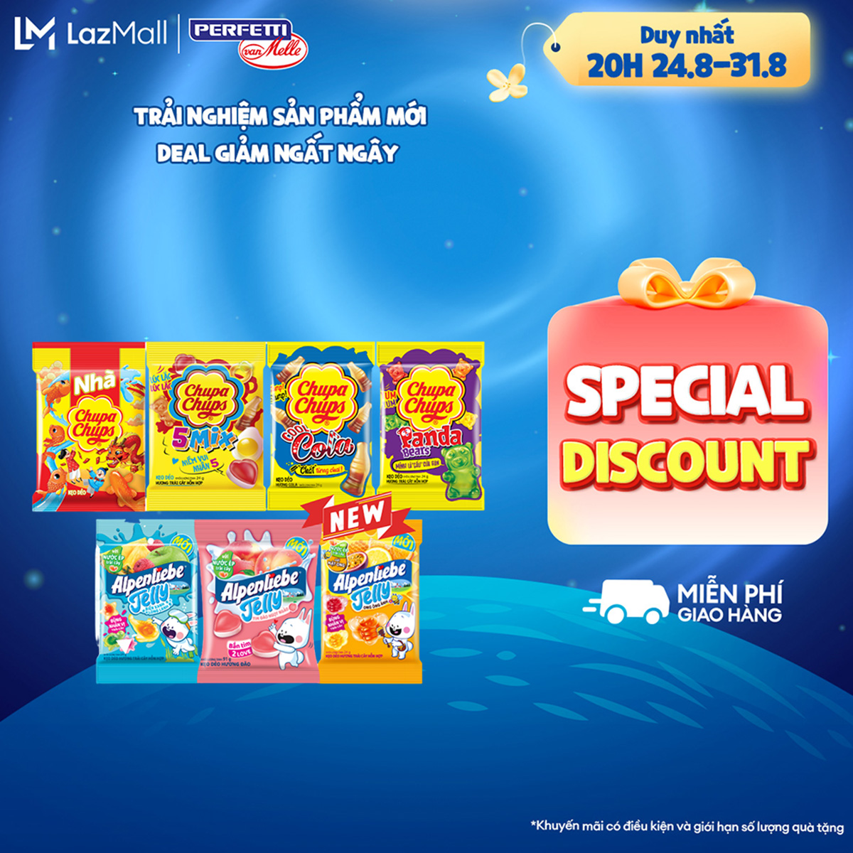 Kẹo mút Còi Thổi Chupa Chups Melody Pop Hương Dâu ngọt ngào