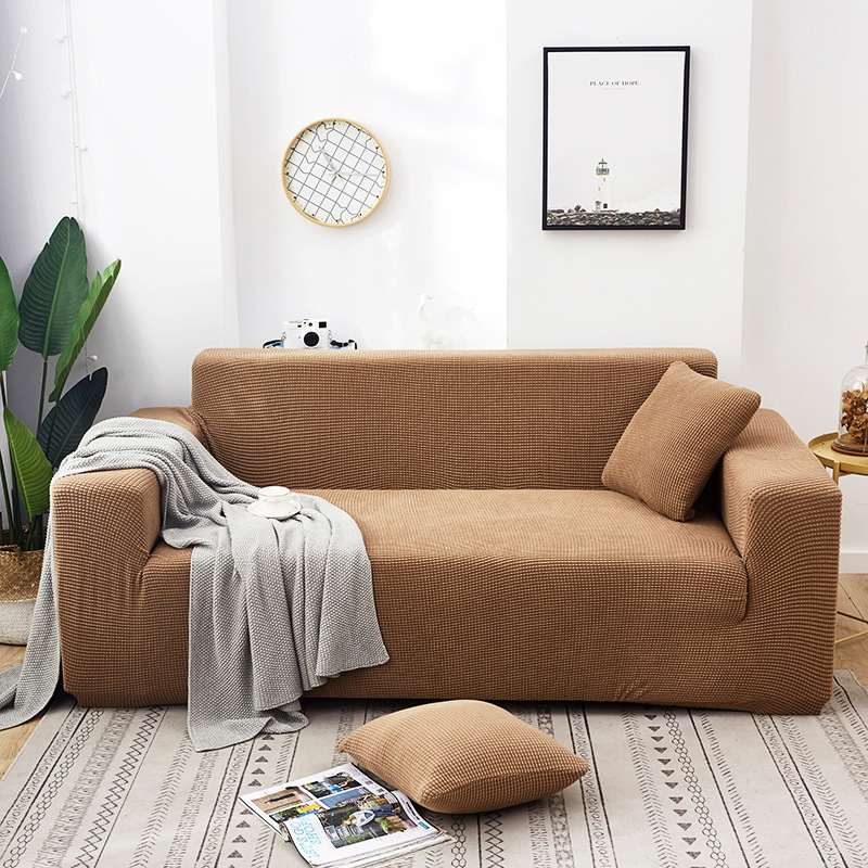 STAR FRUIT Tấm phủ ghế sofa dệt kim hiện đại căng đầy đủ bảo vệ chống bụi bảo vệ Sofa phòng khách bao phủ phổ quát